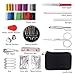 Sewing Kit ,Over 90 pcs Premium Sewing Supplies for Home / Travel/ DIY / Beginners / Emergency Include Scissors + Thimble + Thread + Needles + Tape Measure
