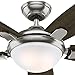 Hunter Contempo Indoor Ceiling Fan with LED Light and Remote Control, 52