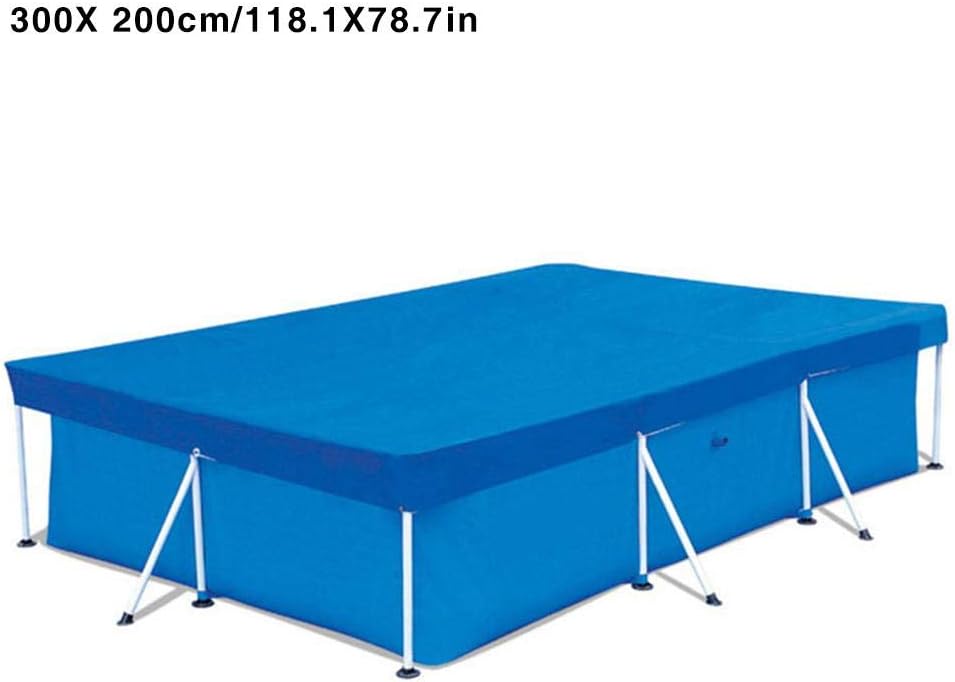 LeKing Frame Pool Cover, Rectangular Swimming Pool Cover，Swimming Pool Cover Rainproof Dust Cover - 300X200CM