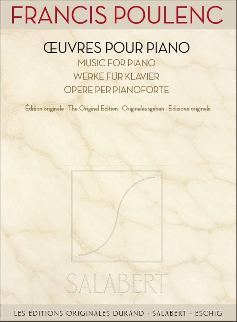 UVRES POUR PIANO PIANO