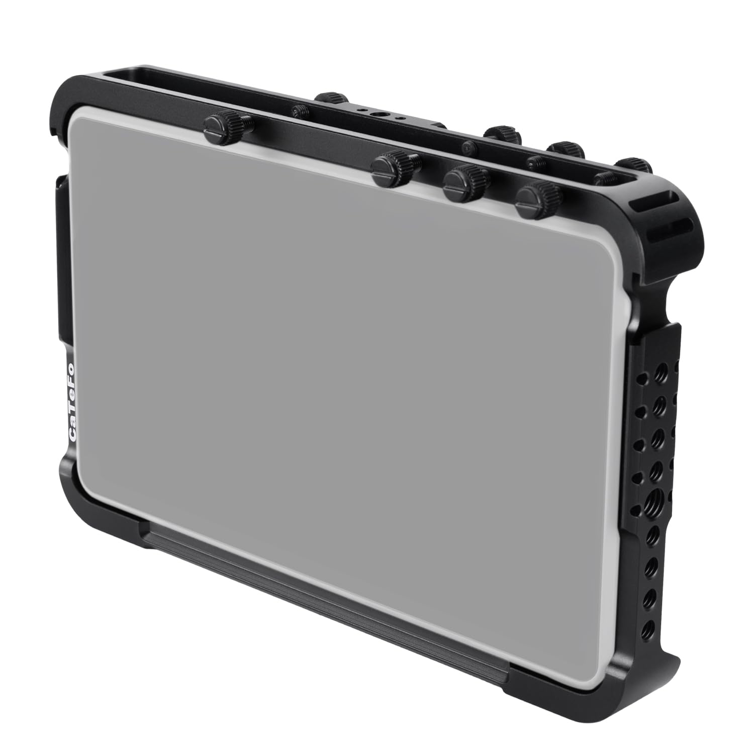 CaTeFo YL02 YoloLiv Cage Compatible with YoloBox Pro- All-in-one Vertical Live Video Streaming Studio, Made in Aluminum Alloy with Built-in NATO Rail and Cold Shoe