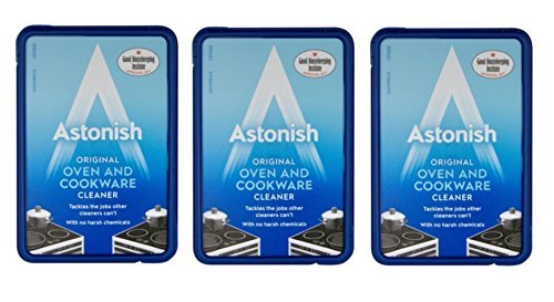 3 x Astonish Oven & Cookware Cleaner Cleaning Paste Enamel Ceramic UPVC Metal 150 g