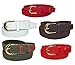 CTM Women's Elastic Braided Stretch Belt, Medium, Black