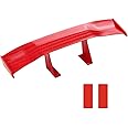 Yourkar Car Spoiler Wing, Carbon Fiber Auto Exteriores Rear Tail Wings, ABS Automotive Mini Tiny Trunk Spoiler for Most Vehicles, Universal Car Accessories (Red Carbon Fiber, Small)