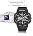 SMAEL Women's Sport Wrist Watch Quartz Dual Movement with Analog-Digital Display Watches for Women (Black)