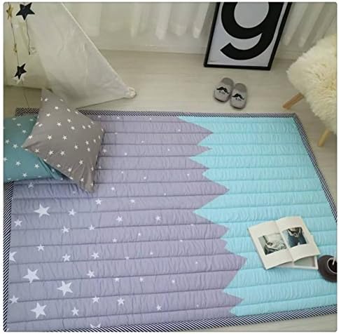 Teepee Mat Children Antiskid Play Mat Baby Crawling Mat Non-slip thicken Carpet 57.1" x 76.8" Star Sky