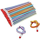 Haawooky 35 Pieces Flexible Soft Pencil Magic Bend Pencils for Kids Children School Fun Equipment