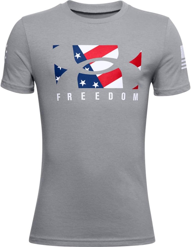 Under Armour Boys' Freedom Logo New T-Shirt: Clothing