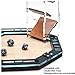 C4Labs Dice Tower & Tray | Clear with Wooden Paddles | Watch The Dice Decide (Gunstock)