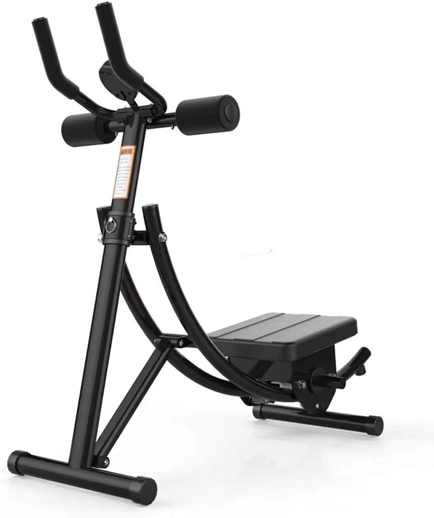 Ab Crunch Coaster Vertical Core Toner Ab Trainer Workout Machine Fitness Equipment Abdominal Home Gym Height Adjustable with Counter