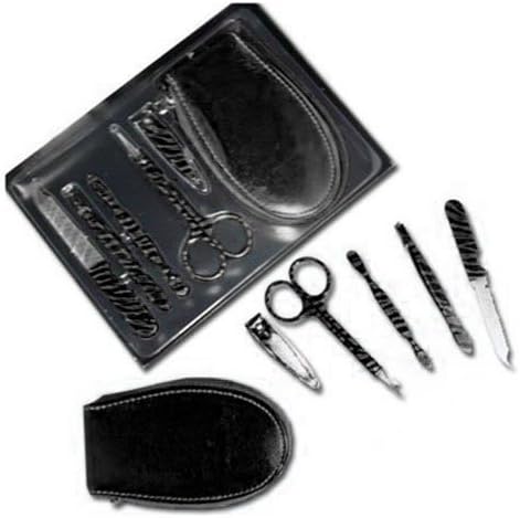 Travel Maxx 6-Piece Executive Beard & Hair Trimming Groomer Kit, Black