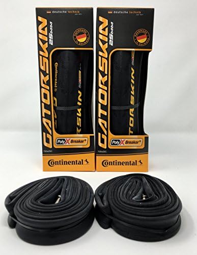 2 Pack of Tires + 2 Pack of Alta Performance Tubes- GatorSkin DuraSkin Folding Cycling Tire- 700x23, 700x25, 700x28 + 48mm, 60mm, 80mm Tubes