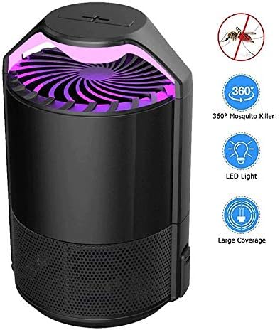 Uv電気蚊取り室内のトラップランプ ブラック Led 360度の昆虫キラー バグザッパー 安売り