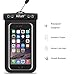 Waterproof Case,by Ailun,Universal Snowproof,Dirtproof Bag,for iPhone 6 Plus/6/6s/5s, Galaxy S6/EDGE/S5/S4/NOTE 4/3/2,LG G3/G4,Nexus 6/5/4,for Boating/Hiking/Swimming/Diving[Black]