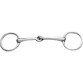 Korsteel Stainless Steel Jointed 2" Loose Ring Snaffle Bit