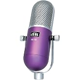 Heil Sound PR-77D Vintage Microphone (Purple) for Podcast, Broadcast, and Studio Recording Applications