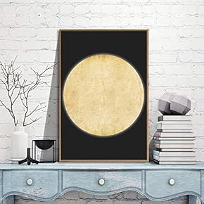 Framed Canvas Wall Art for Living Room, Bedroom Moon Canvas Prints for Modern Home Decoration Ready to Hang - 16"x24" inches