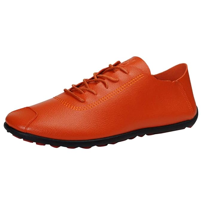 Amazon Com Fashion Mens Outdoor Leather Casual Slip On Breathable