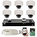 GW Security 1-Megapixel (1280 x 720) 6 Channel 2MP NVR System - 6 1MP Dome CCTV Surveillance Indoor Infrared IR Cameras, 4mm Fixed Lens
