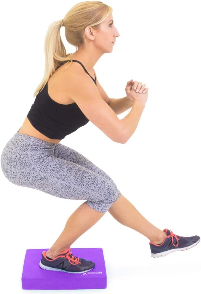 ProsourceFit Exercise Balance Pad 15 x 12 - Purple : Sports & Outdoors