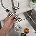 LORDEAR Modern Style Stainless Steel 2 Water Function Setting Single Handle Pull Out with Sprayer Wet Bar Brushed Nickel Kitchen Faucet, Pull Down Kitchen Sink Faucet