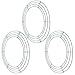 BBTO 3 Pieces Wire Wreath Frame Christmas Metal Round Wreath Form Holiday Wire Ring for Floral Arrangements Craft DIY (Green, 14 Inch)