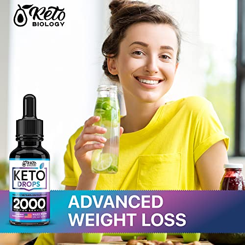 Keto Diet Drops with BHB Exogenous Ketones Made in USA Fat Burner