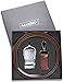 Marino Men’s Genuine Leather Ratchet Dress Belt with Open Linxx Buckle, Enclosed in an Elegant Gift Box - Brown - Style 150 - Custom: Up to 44