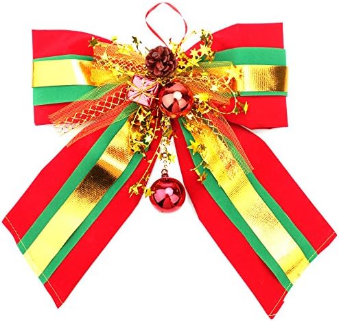 Large Ribbon Bow Tie for Christmas Tree Bows Red Ribbon Bow 12 Inch