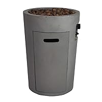 Clifton Gasofen Compact Round Garten Gaskamin Heizpilz Feuerstelle