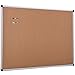 XBoard Aluminum Frame Wall-Mounted 15 x 12 Inch Thick Cork Board Push Pin Boards for Display and Organization