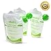 Reusable Food Pouch (10 Pack) Ideal for Babies,Toddlers and Preschoolers,FREE 2 Spoons & Organic Recipe E-Book Bundle-Easy to Fill and Clean,Leakproof,Perfect for Baby Food,Homemade and Organic Puree