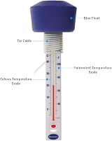 Brannan Floating Pool Thermometer with Blue Float - Pool & Spa Accessory view 2