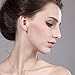 Set of 3 Cultured Freshwater Pearl Button Stud Earrings (6MM 8MM and 10MM White)