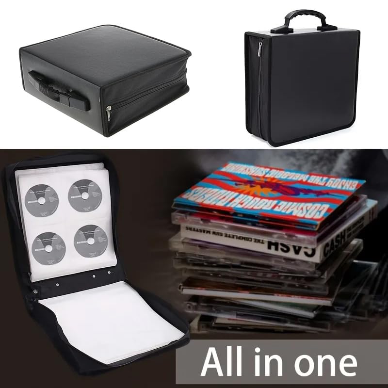 Organizador Porta Cd Para 520/400 Discos Cd/dvd/blu Ray Pasta (400)
