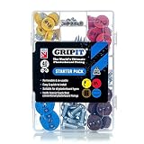 GripIt Drywall Anchor Fixing Kit Holds Up To 250 Pounds or 113 Kilograms Of Weight. Perfect For Hanging Heavy Such as TVs, Boilers, Cabinets on Plasterboard Walls.. Removable and Reusable Screws (40 Fixings, Drill Bit Included)