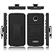 Elegant Choise Moto Z Play Case, Moto Z Play Holster Case, Heavy Duty Dual Layer Full Body Protective Kickstand Case Cover with Belt Clip Holster Case for Moto Z Play Droid (Black)