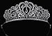 LRKC Rhinestone Crystal Wedding Crown, Pageant Princess Tiara, Bridal Headband