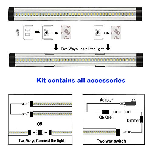 LXGLED Under LED Lighting, Under Counter Kitchen Lighting 6