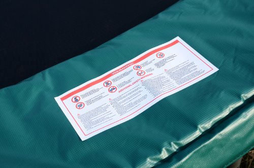 14' Trampoline Replacement Safety Pad / Spring Cover - Green - Thumbnail 2