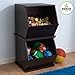 KidKraft Wooden Single Storage Unit - Espresso Children's Toy Organizing Furniture, Gift for Ages 3+