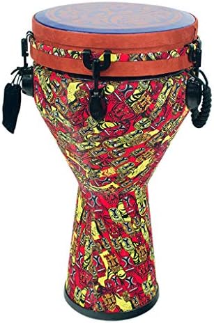 Djembes African Drums African Wooden Hand Drum In Size Of Standard 10 Inch Super Sound Ideal Fair Trade Popular Gift Hand Drums (Color : Natural, Size : Standard 10 inch)