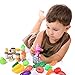 FUN LITTLE TOYS 128 pcs Play Food for Kids Kitchen, Pretend Food Plastic Food Toy for Toddlers