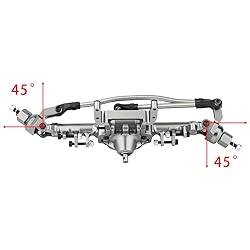 ZXYRC SCX10 CNC Metal Front Rear Straight Complete