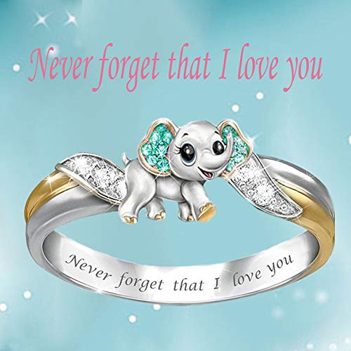 2021 Fashion Rings for Women Girls, Personalized Premium Mom Loves You Forever Rings, Diamond Silver Exquisite Wedding Ring Jewelry Gifts Rhinestone Dazzling Ring Gift Size 5-11