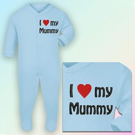 i love my mummy sleepsuit