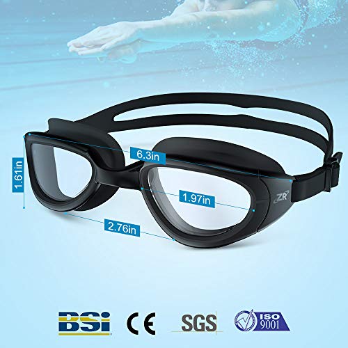 ZIONOR Swimming Goggles, G6 Non Polarized Swim Goggles UV Protection