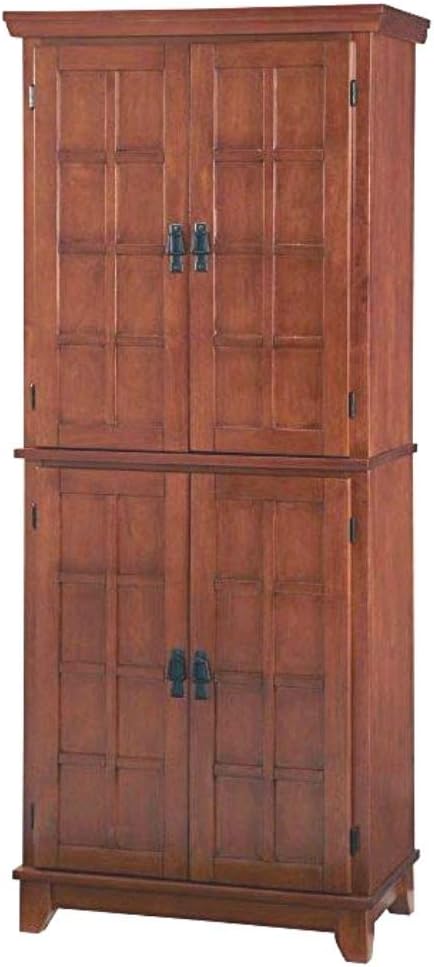Amazon Com Kitchen Armoire Pantry Cottage Oak Wood Adjustable