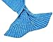 AOSILEY Think-Plus Christmas Mermaid Tail Blanket Handmade Crochet and Mermaid Blanket, Super Warm Soft All Seasons Living Room Sleeping Blankets Bag, for Kids Adult (71