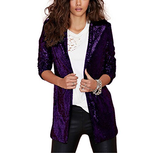 Womens Coats Haoduoyi Sequin Jacket Haoduoyi Womens Sparkly